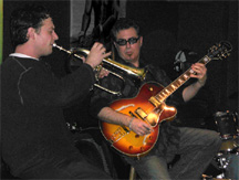 Casey Rabe on Flugel Horn w/Stan @ Bobby C's 2/4/2008